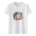 thumbnail image 1 of Blusa suelta de manga corta con cuello redondo y estampado a la moda para mujer Pompotops hkajfhjk457228, 1 of 1