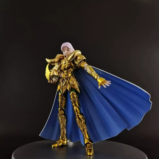 CS Model Saint Seiya Myth Cloth EX Aries Mu Metal Corner with Shion head Knights of the Zodiac Anime Action Figure Toys Fivean unisex