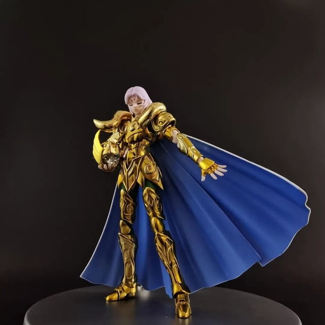 CS modelo Saint Seiya Myth Cloth EX Aries Mu esquina de Metal con Shion cabeza Caballeros del zodiaco Anime figuras de acción de juguete xuanjing unisex