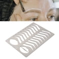 thumbnail image 6 of BIMZUC Eyebrow Lip Stencils Brushed Silver Thickened Stainless Steel Reusable Eyebrow Practice Template Makeup Shaper, 6 of 9