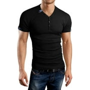 Haomeili Men's short/long sleeve V-neck assorted color t-shirt up to 2XL