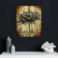 thumbnail image 4 of Nawypu  Inhale Exhale Canvas Wall Art Brown Grey Lotus Flower Painting Meditation Art Print Zen Picture Inspirational Canvas Print Artwork for Bedroom Bathroom Yoga Room Wall Decor Framed, 4 of 4