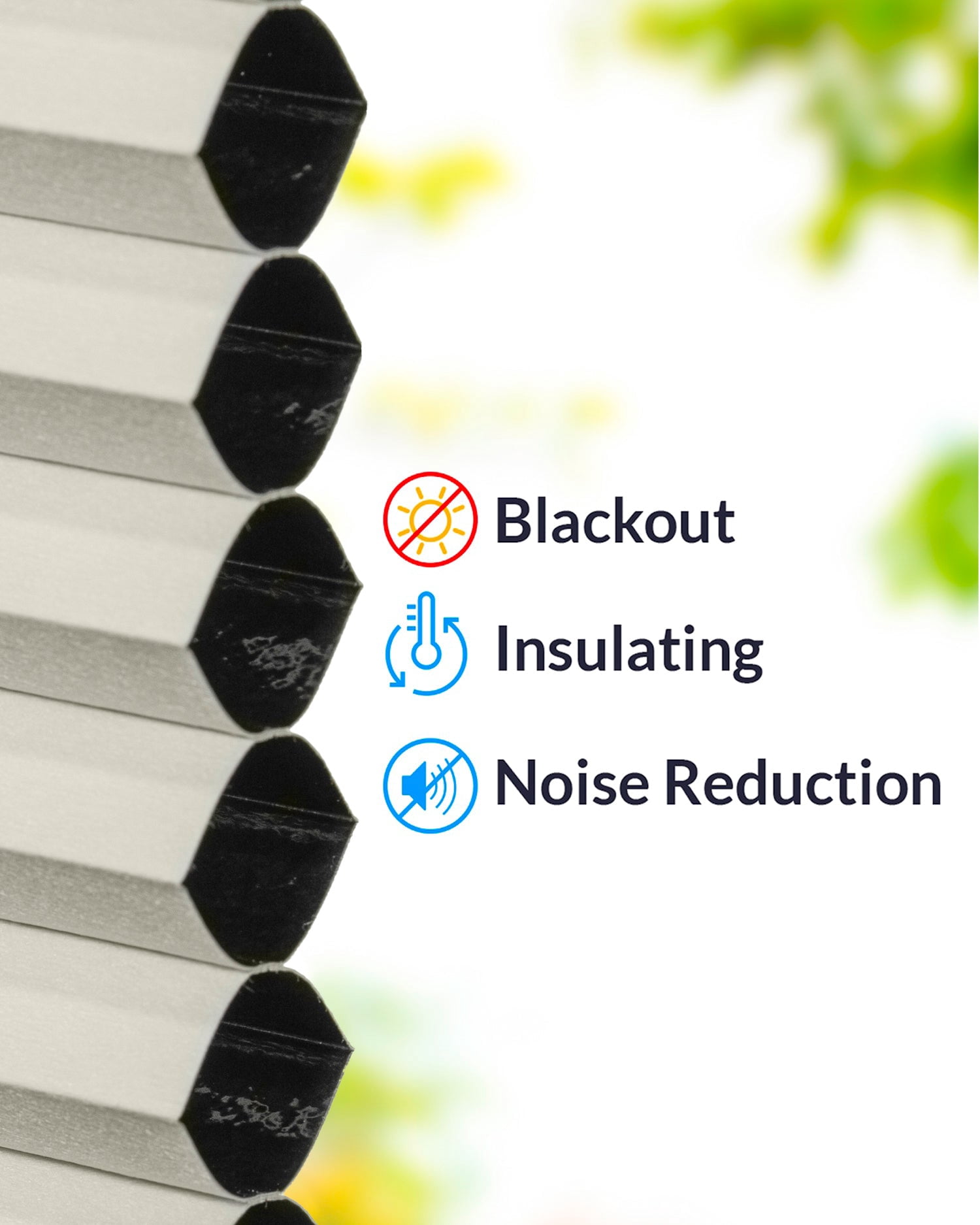 Chicology Cordless Top Down Bottom Up Blackout Cellular Shade Limestone 37 in. W x 72 in. L