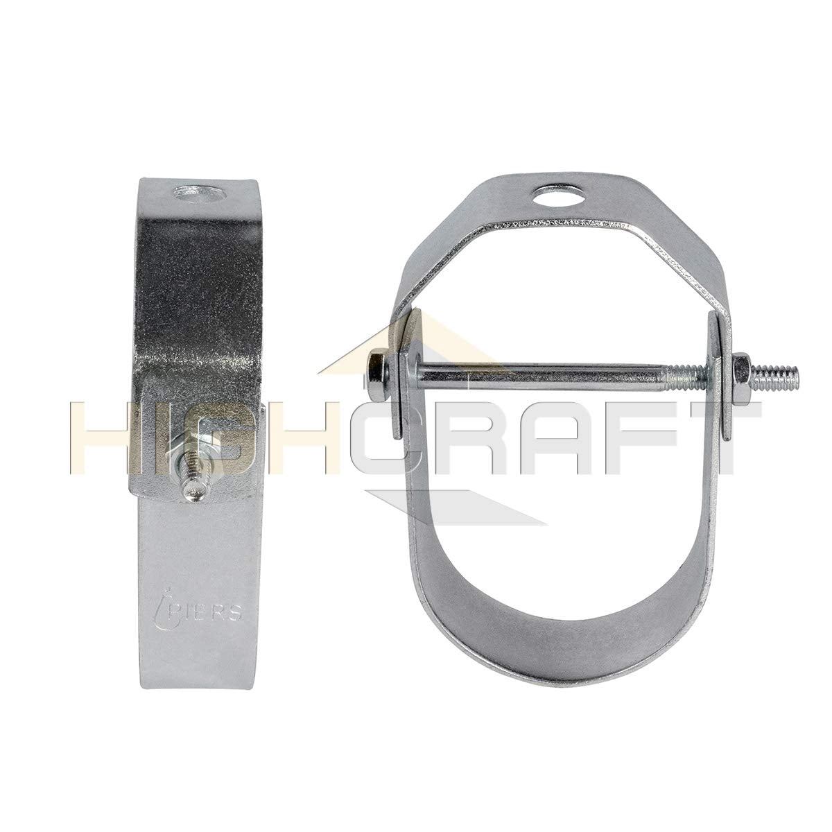 Highcraft 1-1/4" Clevis Hanger for Vertical Pipe Support Steel (10-Pk)