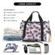thumbnail image 5 of Balery Tropics Palm Trees Bolsa de Gimnasio para Mujeres, Bolsa de Viaje con Bolsillo Húmedo, Bolsa de Fin de Semana para Mujeres, Bolsa de Viaje Resistente al Agua, 5 of 7