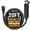 Black, variant on ZAZFO 15FT 16/3 SJTW Outdoor Extension Cord, White Multi-Outlet 3-Prong Power Cord, 13A 125V 1625W, IP65 Weatherproof Flexible Cable with 3 Built-in Outlets, ETL Certified