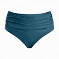 thumbnail image 5 of HCNTES Women's Plus Size High Waisted Bikini Bottom Full Coverage Swim Bottom Bathing Suit Bottom(Navy,XL), 5 of 6