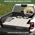 thumbnail image 3 of Uforic Inflatable Truck Air Mattress for Short Bed Pickups, Camping Car Bed with Pump, Pillows, Carry Bag & Patch Kit, Fits Full-Size Trucks (Black + Gray), 3 of 8