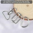 thumbnail image 3 of 90 Pieces Key Ring Carabiner D Ring, Metal D Rings 25mm, Snap Hooks For Bags, Bag Accessories For Sewing For Backpack Key Ring Lanyard, 3 of 6