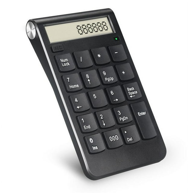 Portable 2.4G Wireless Digital Keyboard USB Number Pad 20 Keys Mini Numeric Keypad for Laptop PC Notebook black