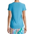 thumbnail image 3 of No Boundaries Juniors Short Sleeve Brushed V-Neck T-Shirt, 3 of 6
