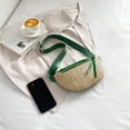 thumbnail image 3 of Bolso de hombro para vacaciones en la playa, riñonera de PU tejida a mano a la moda, regalos perfectos para mujer Tmvgtek Para Estrenar, 3 of 7