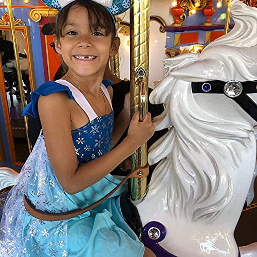 CLGIFT Frozen Inspired Minnie Mouse Ears Headband, Elsa Minnie Ears (Elsa)