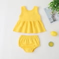 thumbnail image 4 of Kiplyki Kids Pants Newborn Infant Girls Vestlike Back Wing Tops+ Short Sets, 4 of 8