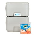 thumbnail image 3 of Camco 5.3 Gallon Portable Travel Toilet - Lightweight - Gray (41541), 3 of 7