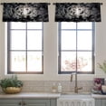 thumbnail image 3 of LALILO Kitchen Curtain Valance Evening Moon With Moonlight Rod Pocket Window Curtain 52"x 18" Set of 2, 3 of 5