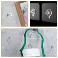 thumbnail image 6 of GAXIRE 30 Pcs Self-Adhesive Picture Hooks Damage-Free Wall Hangers Transparent Steel for Home Office School Decor, 6 of 7