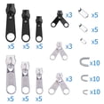 thumbnail image 4 of QualitChoice 84pcs Universal for Zipper Repair Kit Rescue Clothes Bag Tent Fix Plier Sewing Tool 84pcs+end pliers set 1Set, 4 of 6