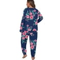 thumbnail image 7 of Cueply Womens Plus Size Pajama Set Long Sleeve Pjs for Women Soft Sleepwear Loungewear Nightwear With Pockets, 7 of 7
