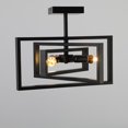 thumbnail image 5 of Aiwen Stylish Metal Geometric Semi Flush Mount Ceiling Lamp Metal Chandelier, 5 of 8