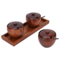 thumbnail image 3 of Spice Pot,  Natural Wood Kitchen Tool Spice Jar Set, Sugar Bowl For Coffee, 3 of 8