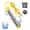 Yellow, variant on Portable Bucket Heater with Auto Shut-Off & 304 Stainless Steel Guard, Immersion Water Heater with Digital Thermometer, Rapid Heating for Inflatable Pool Bathtub Home Use - Yellow