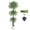 6FT, variant on Lifelike Artificial Ficus Tree – Real Wood Trunk, Modern White Ceramic Planter, Green Leaves, Decorative Pebbles & Moss, Easy Care Faux Indoor Floor Plant for Home or Office – 120cm