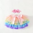 thumbnail image 2 of TAIAOJING Girl Tutu Skirts Baby Soft Fluffy Tutu Skirt Party Carnival Toddler Mesh Tutu Bowknot Princess Skirt Hairband 12-24 Months, 2 of 3