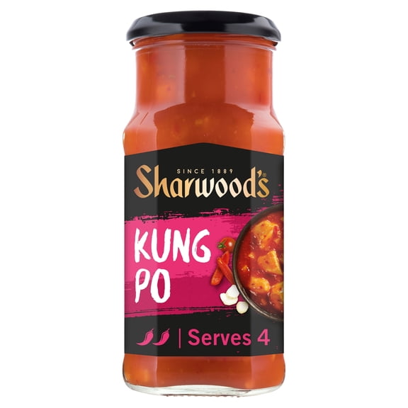 Sharwood's Kung Po Chinese Cooking Sauce 425g, Imported from Britain