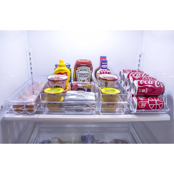 Sorbus Refrigerator and Freezer Storage Organizer Bins Stackable Pantry