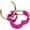 Pink, variant on Rubit! Heart Shaped Dog Tag Clip Purple Medium