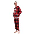 thumbnail image 6 of Holiday Family Pajamas Matching Sets Christmas PJs with Mama Bear Printed Romper Plaid Pants Sleepwear, 6 of 10
