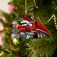 thumbnail image 6 of "Lightning Deals of Today ZKCCNUK 1PC Christmas Ornaments Hanging Decoration Gift Product Personalized Family Iron Fire Truck, Excavator,Excavator Pendant Christmas Decorations", 6 of 6