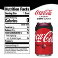 thumbnail image 2 of Coca-Cola Cherry Zero Sugar Soda 12oz Cans (Pack of 36), 2 of 5