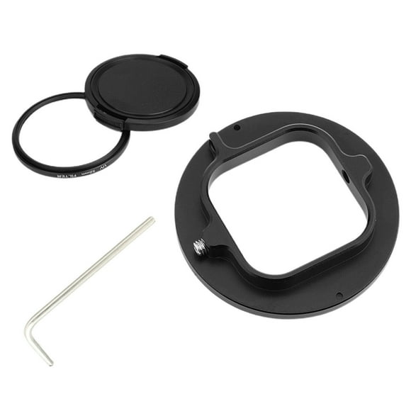 JIAHAOO Aluminum Alloy 52mm UV Filter Adapter for GoPro HERO 9/10 Compact Size for Outdoor Use