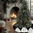 thumbnail image 5 of Christmas Tree Skirt Xmas Tree Skirt Christmas Tree Mat for Home Party Holiday Indoor Outdoor Winter Christmas Tree Decorations 35", 5 of 6
