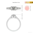 thumbnail image 5 of ANGARA Natural 1.05 Ct. Diamond Classic Engagement Ring in Sterling Silver for Women (Ring Size: 4), 5 of 10
