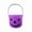 Purple, variant on HOARBOEG 2Pcs Halloween Pumpkin Bucket, Small Plastic Pumpkin Pail Basket for Candy Collection, Trick or Treat, Party Decor - Orange Pumpkin-Shaped Bucket with Handle