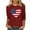 Wine, variant on Feancey 4th of July Women's Summer Tops 3/4 Length Sleeve T-Shirts American Flag Heart Print Loose Tunics Holiday Casual Independence Day Shirt Sales Today Gray L