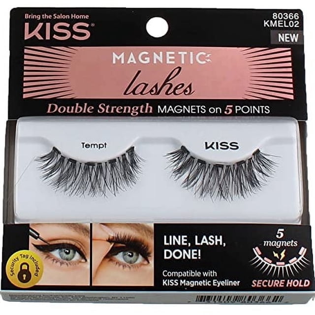 Pestañas postizas KISS Magnetic Lashes Tempt 1 par