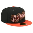 thumbnail image 3 of Men's New Era Black Detroit Tigers Shadow Stitch 59FIFTY Fitted Hat, 3 of 6