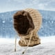 thumbnail image 3 of Bufandas de invierno con forro polar, cálidas, resistentes al viento, gorros y bufandas para correr y esquiar Caqui, 3 of 8