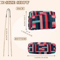 thumbnail image 4 of FORMRS Women Crossbody Purse with Chain Strap Vegan Leather Shoulder Handbag, Navy Blue Stripes, 4 of 7