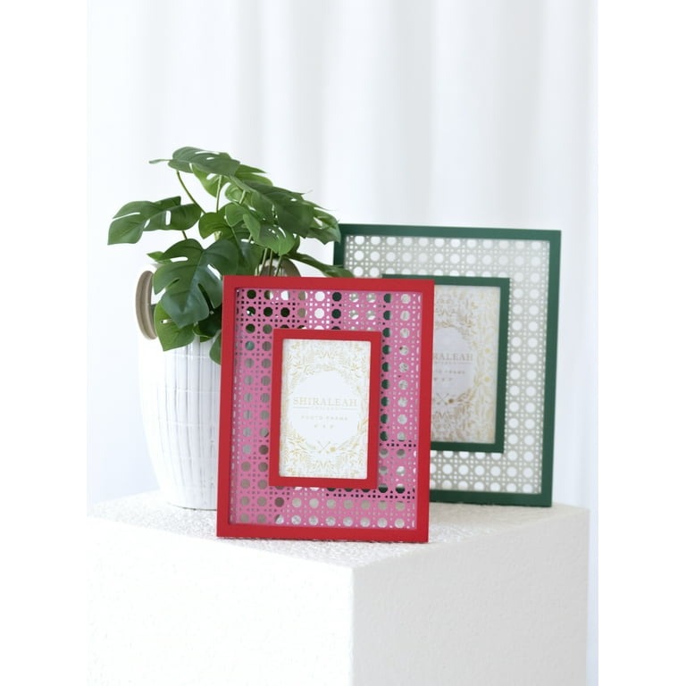 Red 4x4 Frame With Mat - 8x8 Frame For a 4 x 4 Photo - Great for  Instagram Pictures 