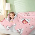 thumbnail image 5 of Erosebridal Bunny Full Size Bedding Sets for Girls, Popcorn Bucket Full Size Bed in a Bag, Pink Reversible 7-Piece, 5 of 6