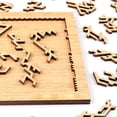 thumbnail image 3 of Wooden Jigsaw Puzzle Natural Wood High Difficulty Smooth Edges Family Game for Kids 3+ Adults Concentration Training, 3 of 3