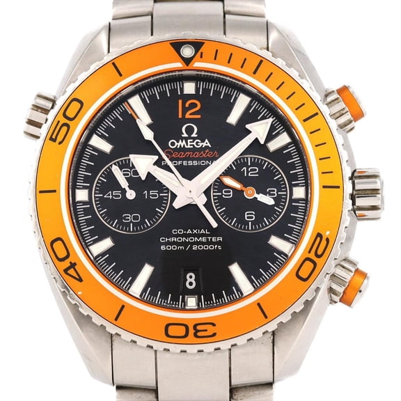 Pre-Owned Omega Seamaster Planet Ocean Chronograph 232.30.46.51.01.002 Stainless Steel...