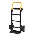thumbnail image 6 of Hand Truck Dual Purpose 2 Wheel Dolly Cart and 4 Wheel Push Cart with Swivel Wheels 330 Lbs Capacity Heavy Duty Platform Cart for Moving/Warehouse/Garden/Grocery 58805, 6 of 9