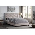 thumbnail image 4 of Topline Home Furnishings Upholstered Platform Bed, Beige, 4 of 5