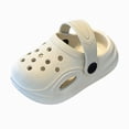 thumbnail image 3 of KPOPLK Toddler Clogs Boys Girls Ganden Shoes Little Kids Slip on Slides Sandals Children Summer Beach Pool Water Shower Slippers Size 10,Khaki, 3 of 9